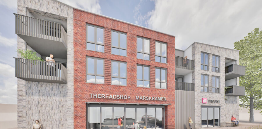 Nieuwbouw appartementen Optopping winkel